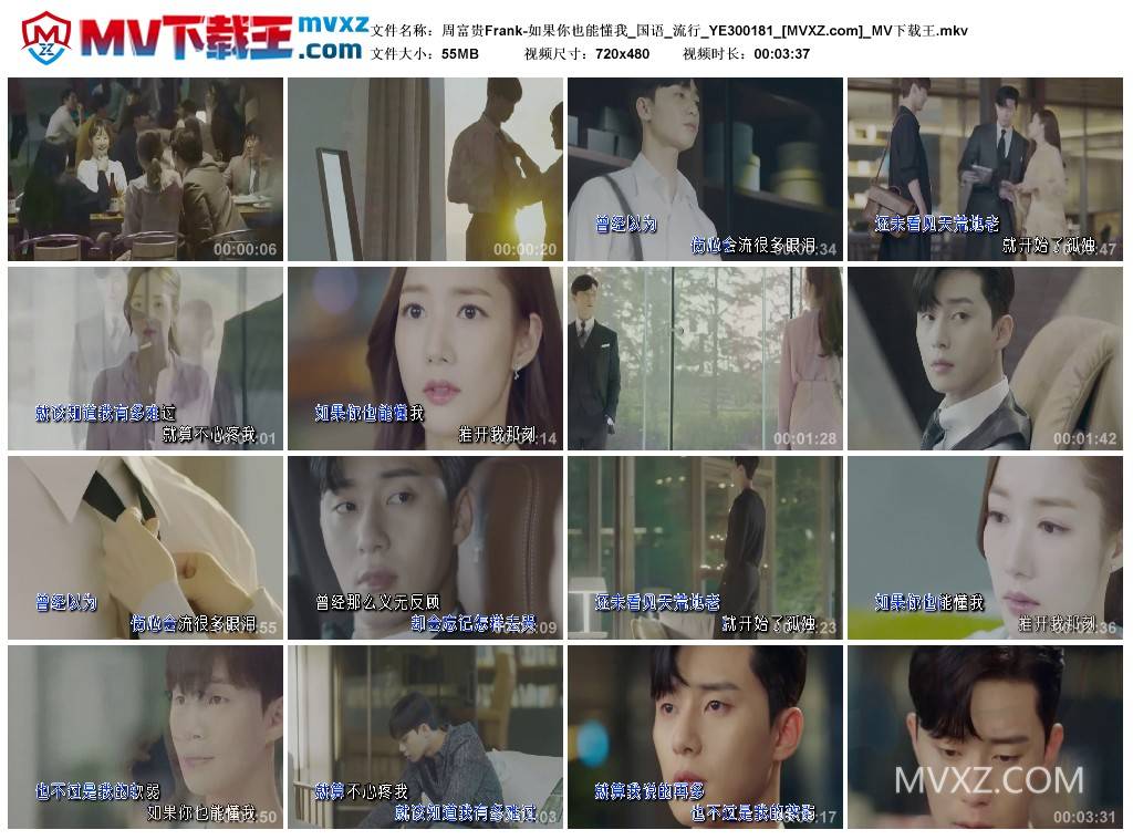 周富贵Frank-如果你也能懂我_国语_流行_YE300181